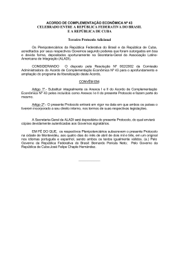 ACE 43 - Minist&eacute;rio do Desenvolvimento, Ind&uacute;stria e Com&eacute;rcio