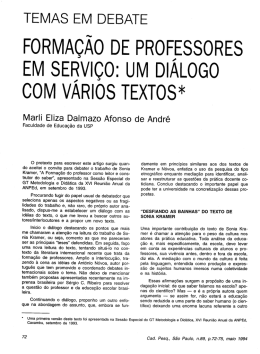 FORMA&Ccedil;&Atilde;O OE PROFESSORES