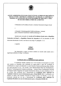 Seguro Acidentário - Ministério da Previdência Social