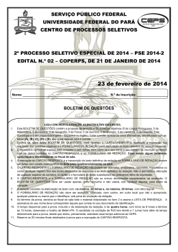 23 de fevereiro de 2014 - Ceps
