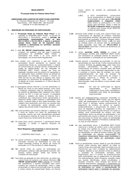 Clique aqui para ler o regulamento