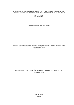 PONTIF&Iacute;CIA UNIVERSIDADE CAT&Oacute;LICA DE S&Atilde;O PAULO PUC / SP