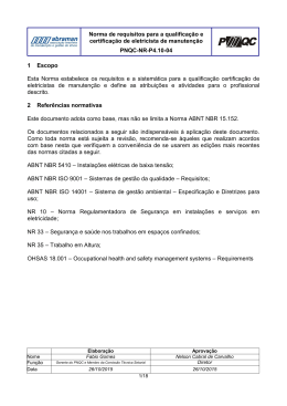 PNQC-NR-P4.10-04 Norma de requisitos para
