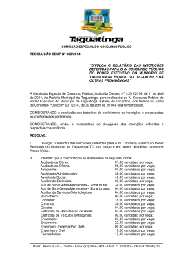 RESOLU&Ccedil;&Atilde;O CECP N&ordm; 002/2014 &ldquo;DIVULGA O