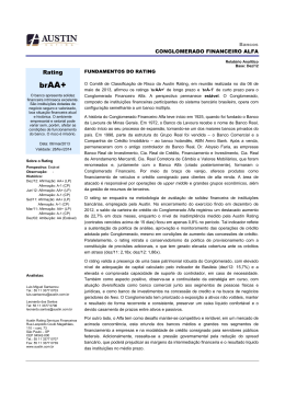 Rating - Banco Alfa