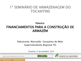 1º Seminário de Armazenagem do Tocantins
