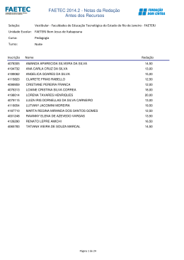 Notas Preliminares da Reda&ccedil;&atilde;o