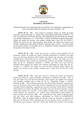 ANEXO IX MEMORIAL DESCRITIVO Memorial