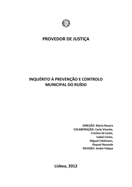 Inqu&eacute;rito - Provedor de Justi&ccedil;a