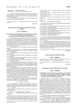 pdf – aviso diário da república - Agrupamento de Escolas Rafael