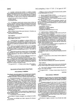 Aviso (extrato) nº 9487/2015 - Procedimento Concursal comum de