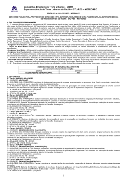 editalmetrorec - Folha de Pernambuco