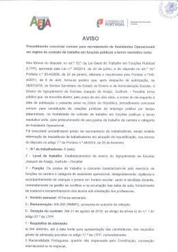Aviso _ Assistente Operacional