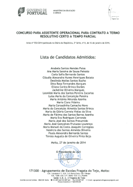 CONCURSO PARA ASSISTENTE OPERACIONAL PARA CONTRATO A TERMO