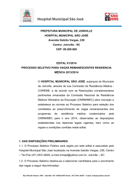 Joinville - SC CEP: 89.200