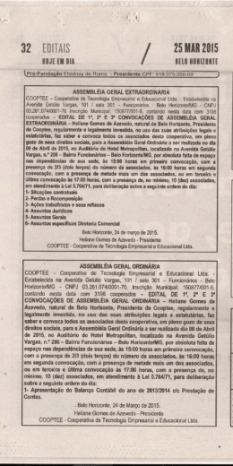 32 EDITAIS 25 IMII 20I5