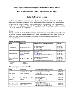 Guia de sobreviv&ecirc;ncia, com informa&ccedil;&otilde;es locais, dispon&iacute;vel