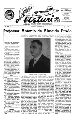 Professor Antonio de Almeida Prado