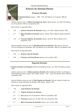 Descendentes de Antonio de Almeida Ramos