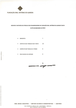 FUNDA&Ccedil;&Atilde;O ENG. ANT&Oacute;NIO DE ALMEIDA