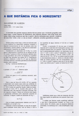 r. aus DIST&Acirc;NCIA FICA o HORIZONTE?