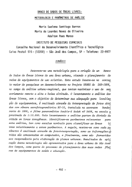 BANCO DE DADOS DE ÁREAS LIVRES - marte:80