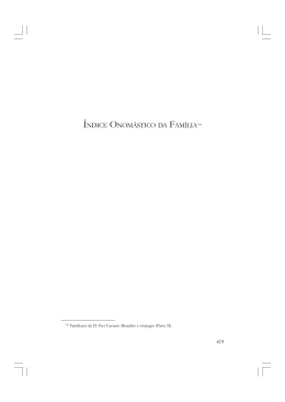 ÍNDICE ONOMÁSTICO DA FAMÍLIA758