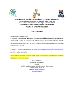 ii workshop em s&iacute;ntese org&acirc;nica do norte