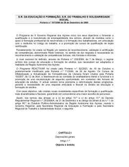 Portaria n.&ordm; 107/2009