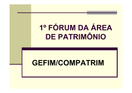 Projetos da COMPATRIM - Universidade de São Paulo