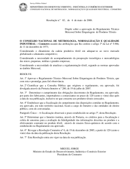 Resolu&ccedil;&atilde;o Conmetro 02/2008