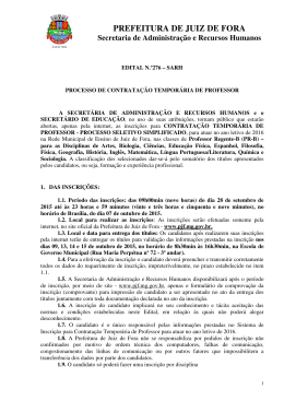 Edital 276 - 25/09/2015 - Prefeitura de Juiz de Fora