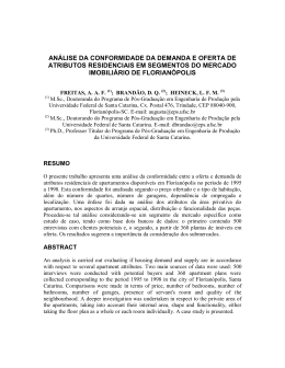 an&aacute;lise da conformidade da demanda e oferta de atributos
