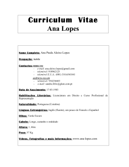 Portuguese CV