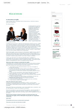 Entrevistas em Ingl&ecirc;s - CLL