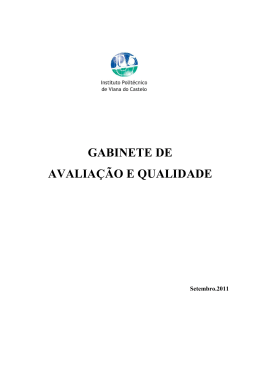 GABINETE DE AVALIA&Ccedil;&Atilde;O E QUALIDADE - Internacional