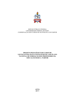 Proposta Projeto Pedag&oacute;gico