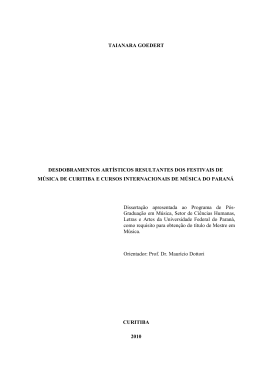 TAIANARA GOEDERT - Setor de Artes, Comunica&ccedil;&atilde;o e Design