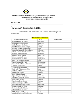 (Frequ\352ncia do Curso de Instruto)