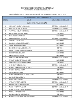 UNIVERSIDADE FEDERAL DO AMAZONAS
