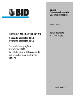 Informe MERCOSUL 19 - Inter