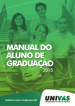 manual do aluno - Universidade do Vale do Sapucaí
