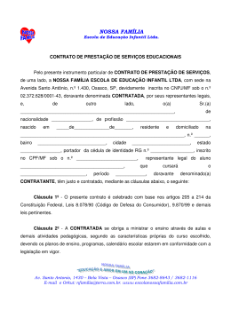 Contrato - Nossa Família
