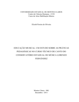 educa&ccedil;&atilde;o musical um estudo sobre as pr&aacute;ticas - GPAM