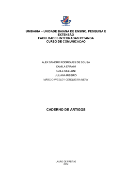 Caderno de Artigos 2012