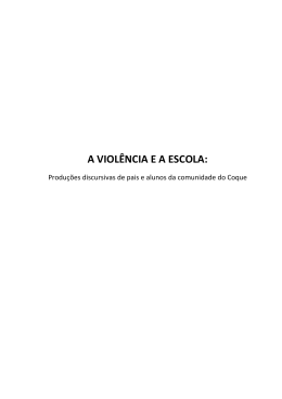 Simone Patrícia da. A violência e a escola