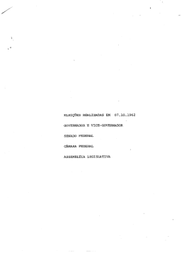 Candidatos Registrados no TRE-ES - eleições de 07-02-1962