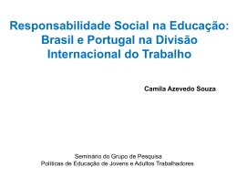 Brasil e Portugal na Divisão Internacional do Trabalho