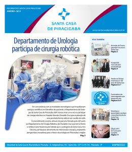 Departamento de Urologia participa de cirurgia rob&oacute;tica