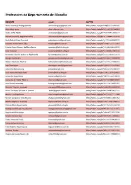 Docentes do Departamento Filosofia